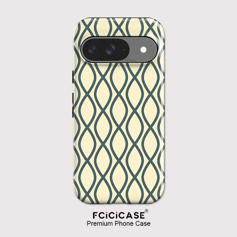 Фото Чехол Fcicicase с модным полосатым принтом для Google Pixel 9 8 10 Pro 10A 7A 8A 9 10 Pro XL, противоударный матовый чехол с защитой от ударов №1