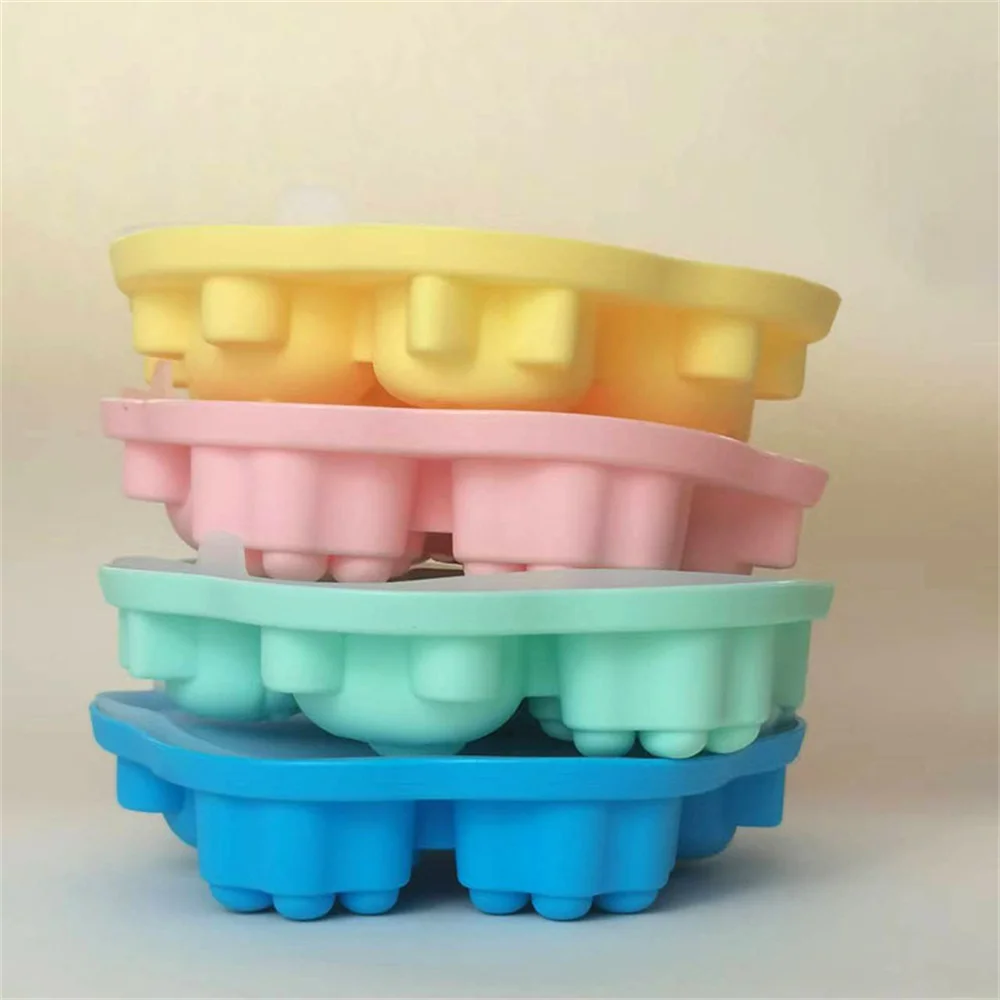 

Bear Claw Mold 6-Hole Food Grade Silicone Cartoon Animal Steamed Cake Chocolate Dessert Mold Household Kitchen Baking Tool