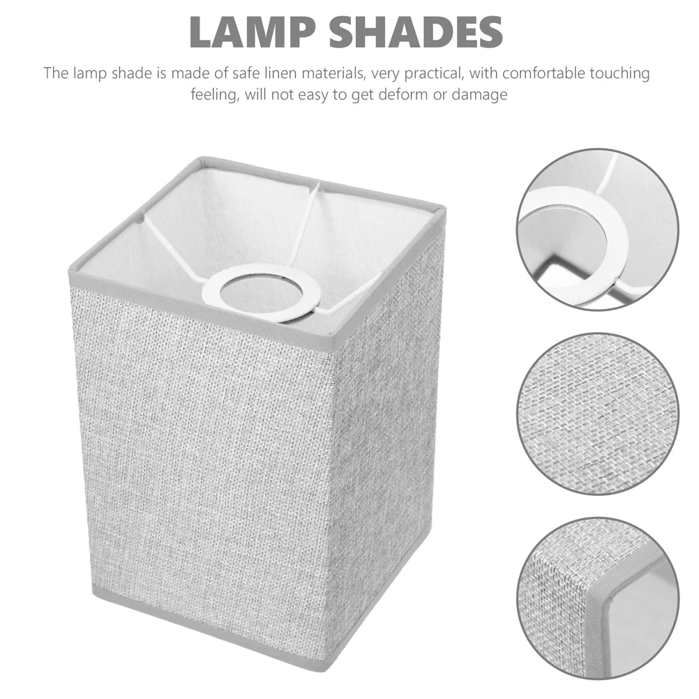 

Lamp Shade Lampshade Light Cover Shades Table Floor Drum Chandelier Linen Square Ceiling Wall Clip Replacement Bedside Modern