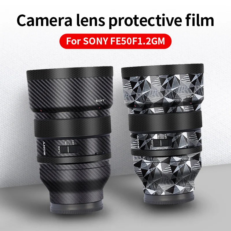 

Sony FE 50mm F1.2 Sticker SEL50F18F Lens Wrap Skin Camera Lens Skin Decal Anti-scratch 3M Protector Cover Film Case