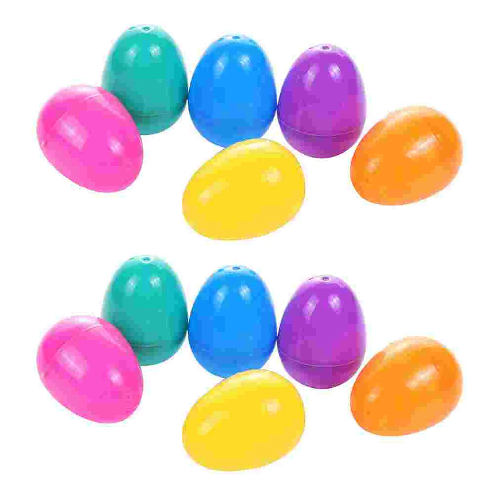 

50Pcs Empty Easter Egg Plastic Fillable Easter Egg Plastic Egg Toys Random Color