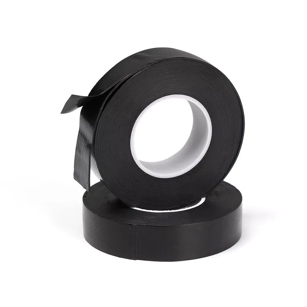 

Black Self-Amalgamating Repair Tape Fixing Tape Rubber Waterproof Sealing Insulation Tube Repair Rubber Weld Tape