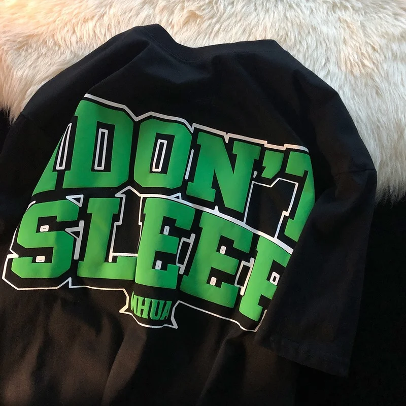 

Футболка женская с графическим принтом idonnot, свободная повседневная хлопковая уличная одежда в стиле Харадзюку, топ в готическом стиле, лет...