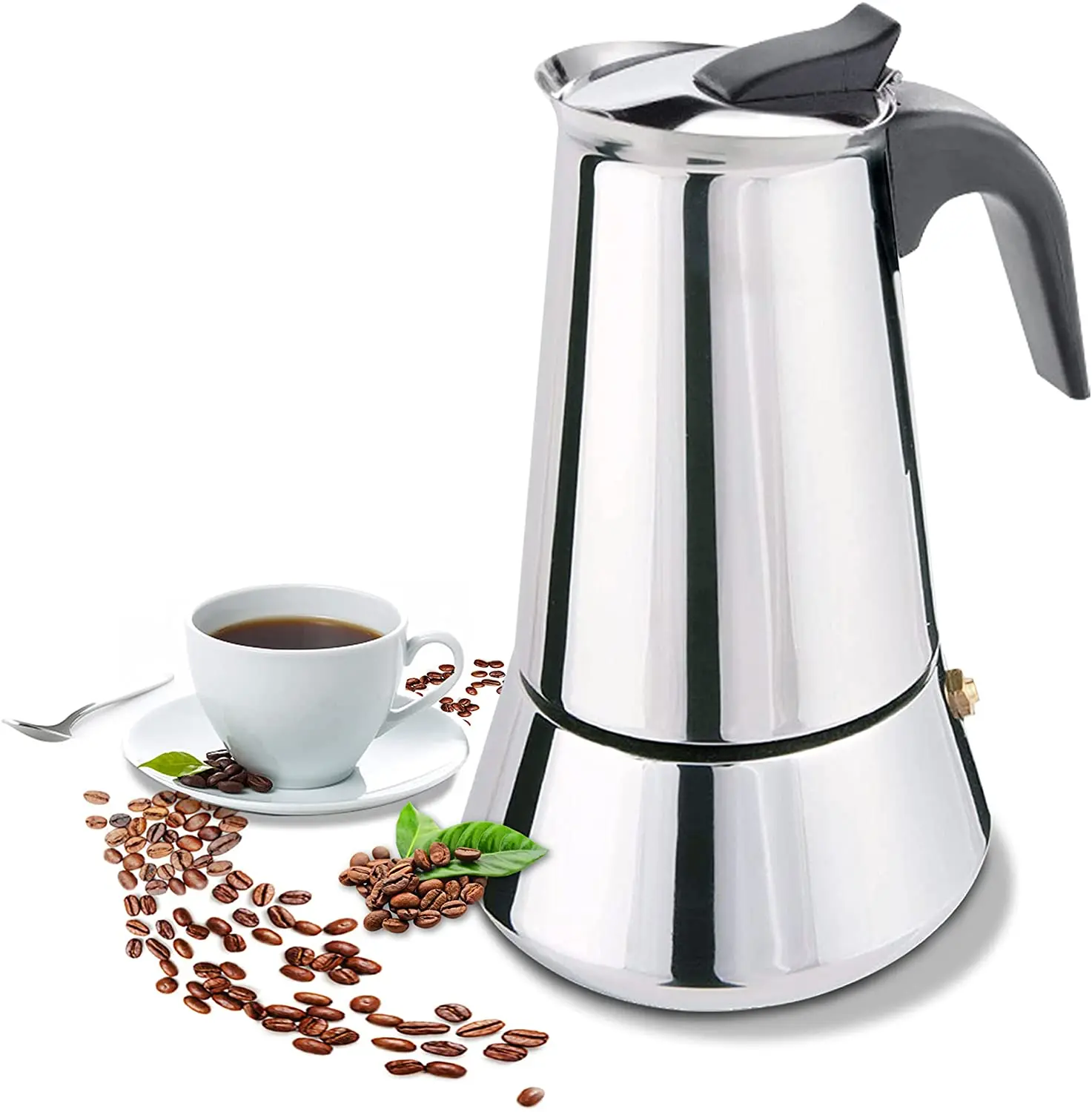 Stainless Steel Coffee Pot Italian Moka Pot Espresso Coffee Maker Cafe Percolator Maker Coffee Tools For Induction Stovetop