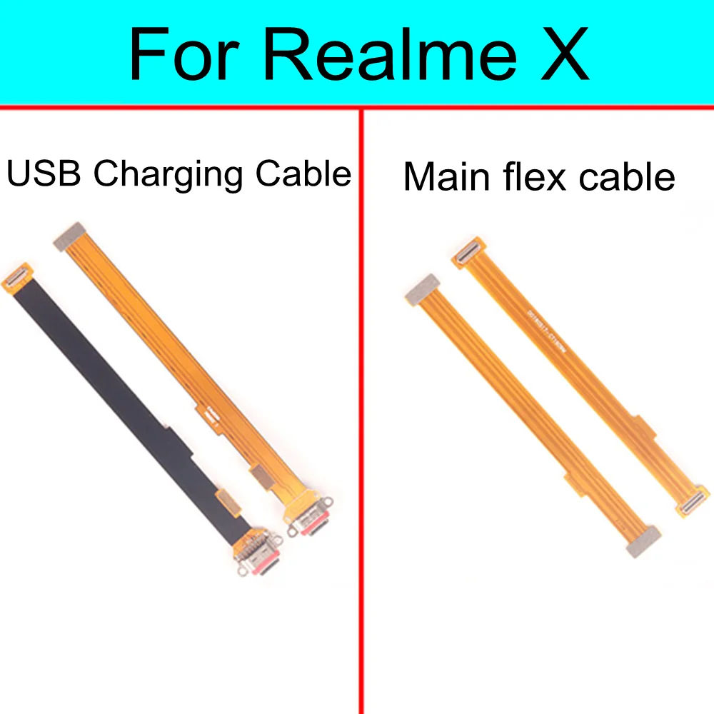 

For Realme X USB Charging Dock Port Connector main Microphone Mic Audio jack Board flex cable