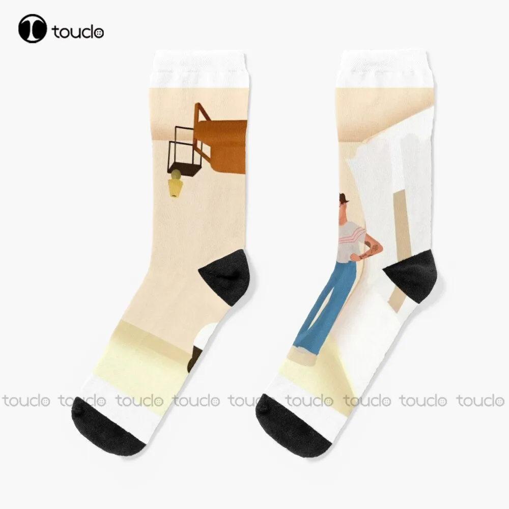 

Носки Harry'S House, розовые футбольные носки с цифровым принтом 360 °, высококачественные милые элегантные милые Мультяшные милые хлопковые носки