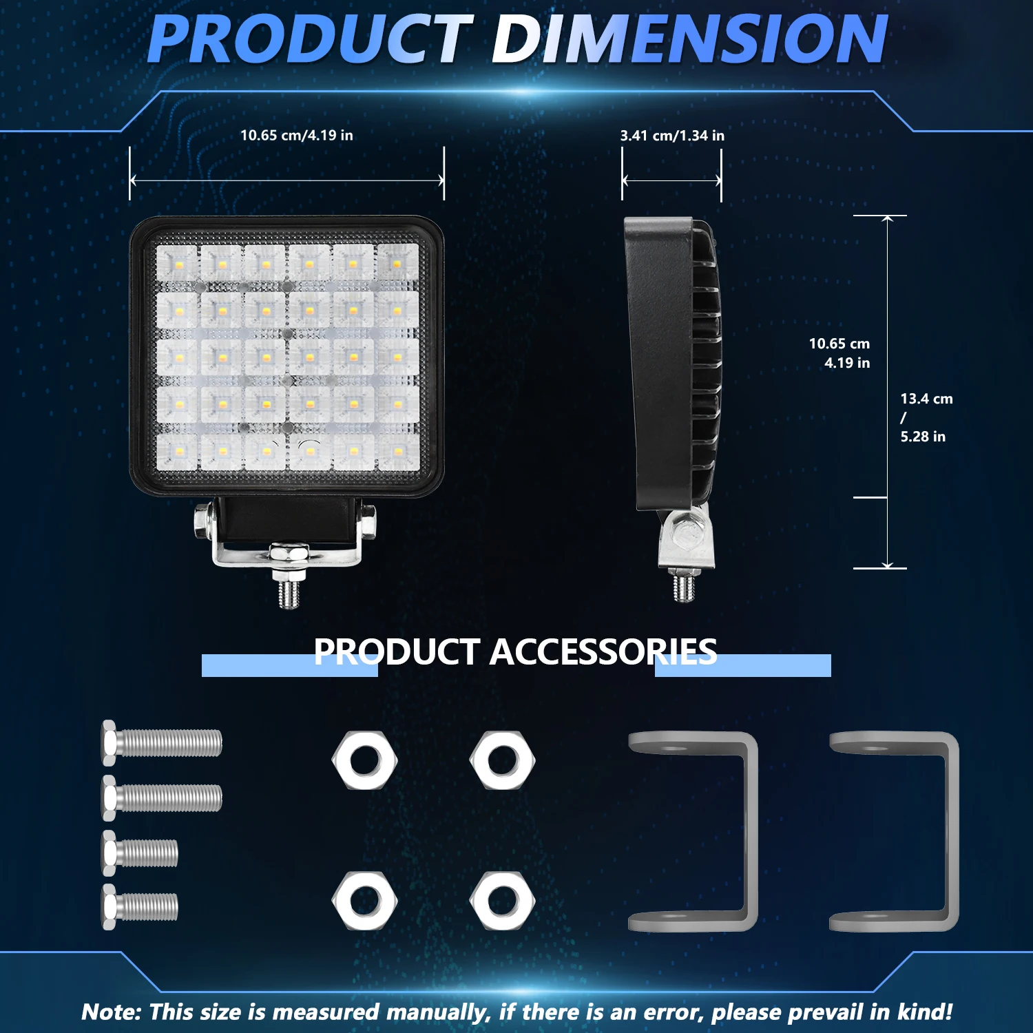 Черный противотуманный фонарь для внедорожника IP67 12 В 24 2 шт. 4 дюйма 90 Вт 15000 лм