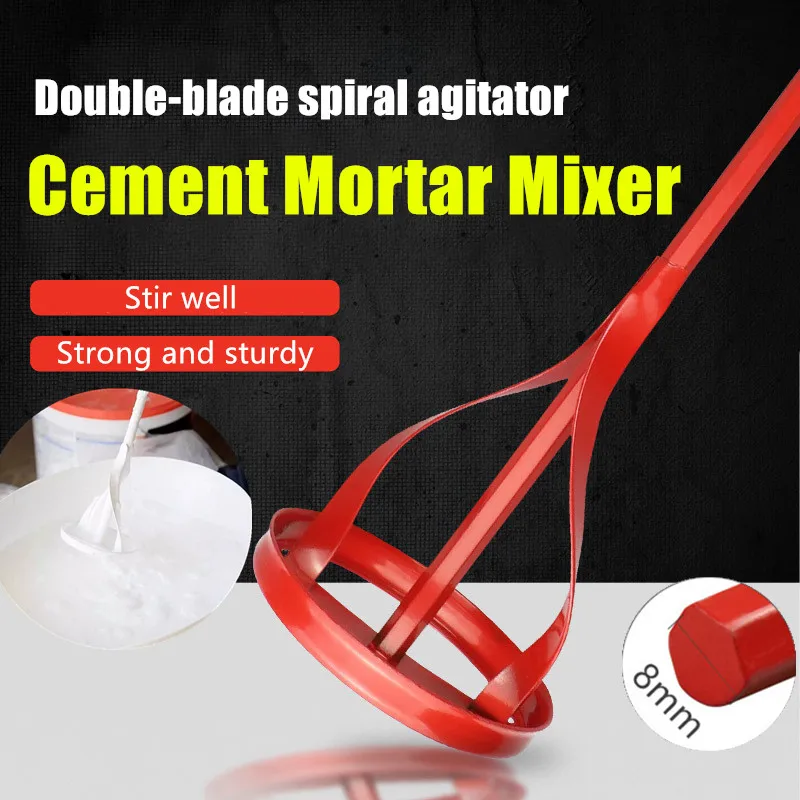 

Hexagon Shaft Plaster Paint Mixer Attachment Electric Drill Mixing Paddle Muilt-use Putty Cement Mortar Stirring Rod Dropship