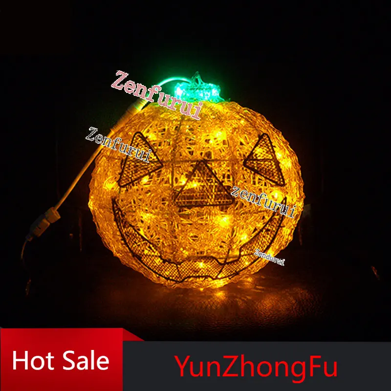 Toprex Decor светодиодный металлическая рамка висящая Тыква Хэллоуин