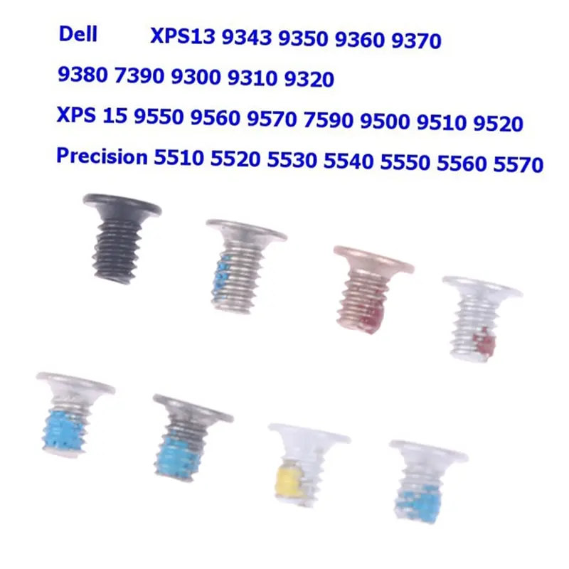 

10Pcs Laptop Bottom Case Screws For Dell XPS XPS13 9300 9310 XPS15 9550 9560 9570 7590 9500 9510 9520 PC Bottom Case Accessories