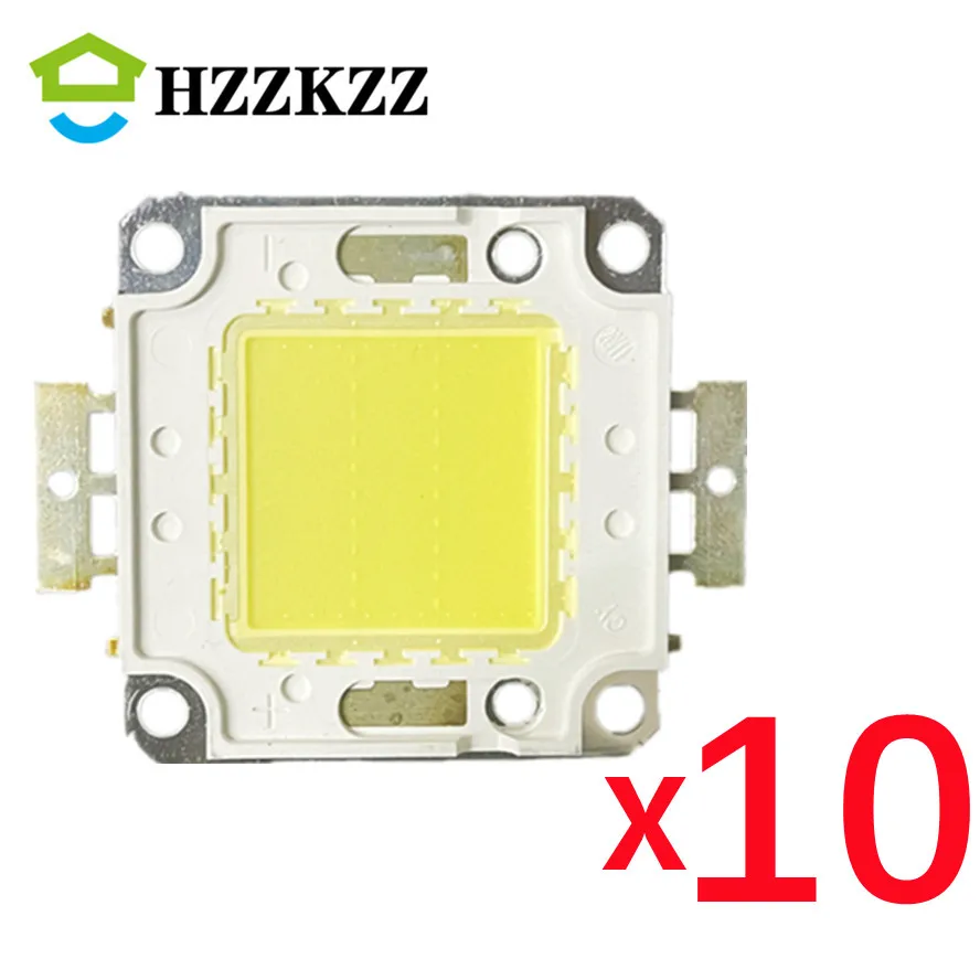 

10/pcs High Brightness LED Beads Chip 100W 50W 30W 20W 10W LED COB Chip White Warm White for DIY Flood Light Spotlight