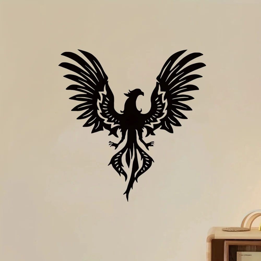 Красивая металлическая стена Феникс-украшение для вашей кухни. Черная железная