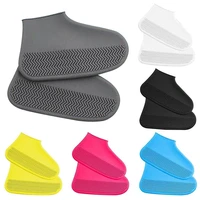 silicone waterproof shoe covers reusable rain shoe covers unisex shoes protector anti slip rain boot pads for rainy day