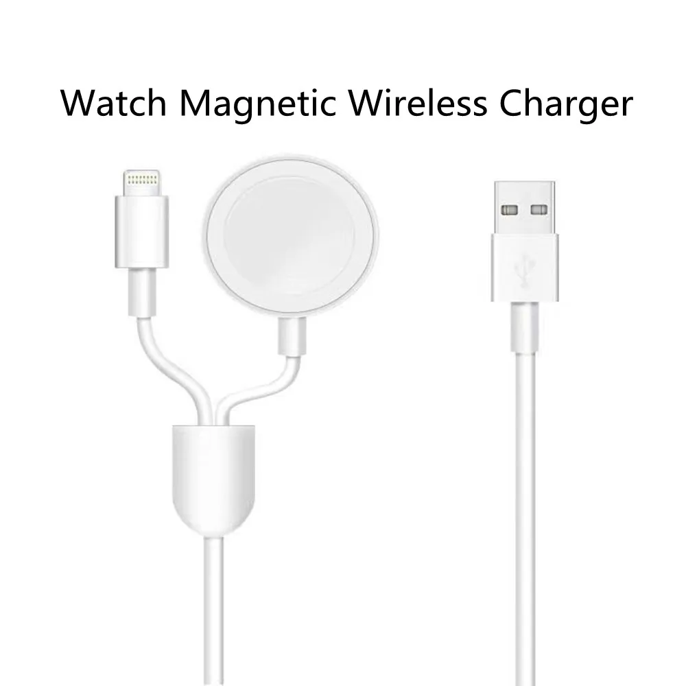 Portable QI Smart USB Watch Charger Cable Magnetic Wireless Charging Dock for Apple IWatch Series 7 6 5 4 3 2 SE Applewatch Cord