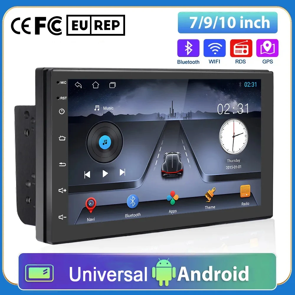 

Автомагнитола 2DIN, универсальный мультимедийный плеер на Android, с GPS, с экраном 7/9/10 дюймов, с поддержкой Bluetooth, подходит для Nissan, Hyundai, Toyota