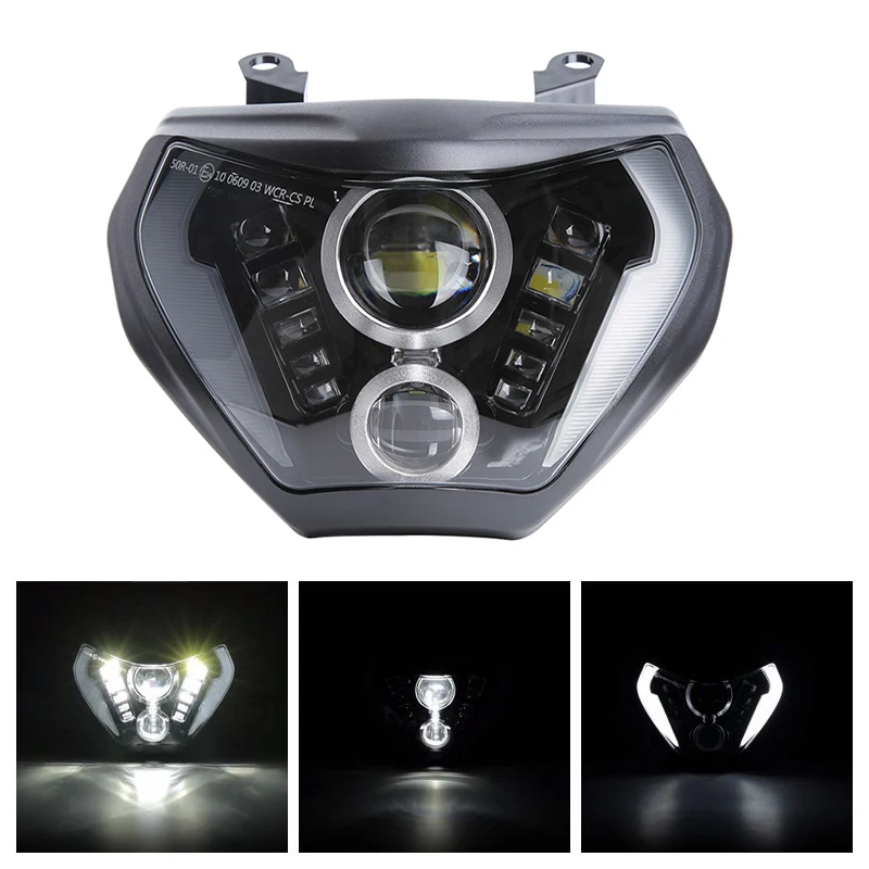 E24 Mark MT07 MT09 Мотоциклетные светодиодные фары в сборе для 2018 2019 Yamaha MT 09 FZ FZ09 2014-2016