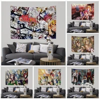 fairy tail chart tapestry hippie flower wall carpets dorm decor wall hanging sheets