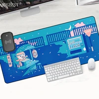 octopus sushi wireless charging mouse pad kawaii mousepad anime rug laptop gamer rubber desk mat gaming laptops notebook desktop