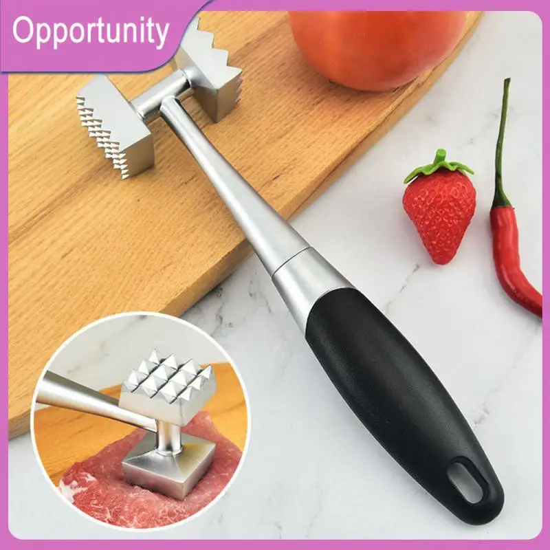 

Stainless Steel Meats Hammers Household Creative Rib Breaker Durable Silicone Handle Pine Meat Hammer Meat Tool Portable