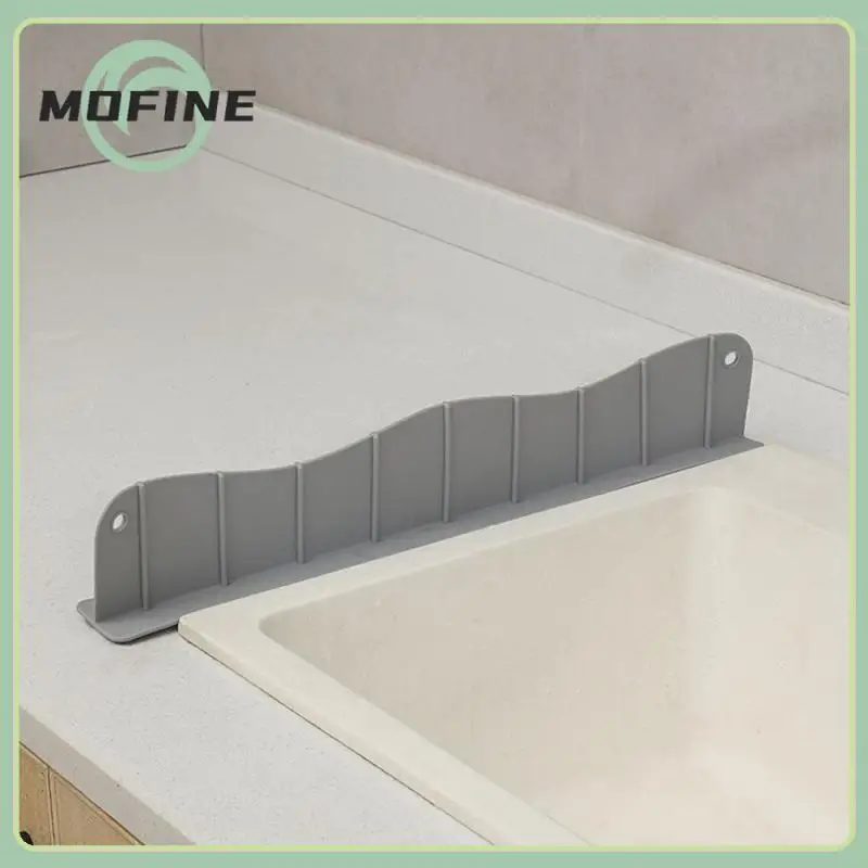 

Kitchen Periphereies Water Blocking Board Heightening Soft Silicone Water Blocking Silica Gel Easy To Remove Water Baffles