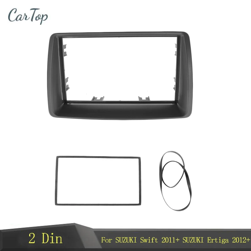 

Double 2 Din Car Radio Panel For FIAT Panda 2003- 2012 Stereo Panel Dash Installation Kit Trim Adapter Face Bezel