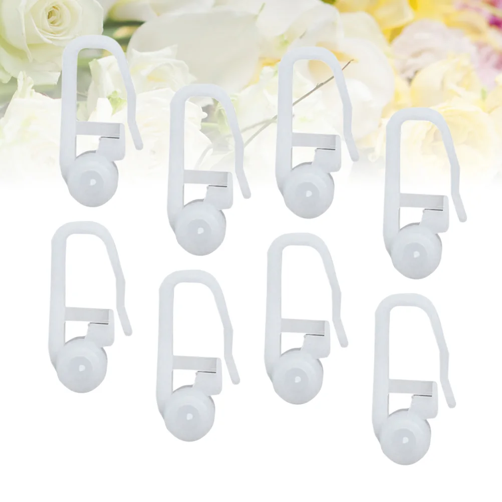 

50 Pcs Bed Curtain Special Hook Accessories Curtain Hanging Ring Curtain Roll Universal Curtain Roller Blind Sliding Curtain