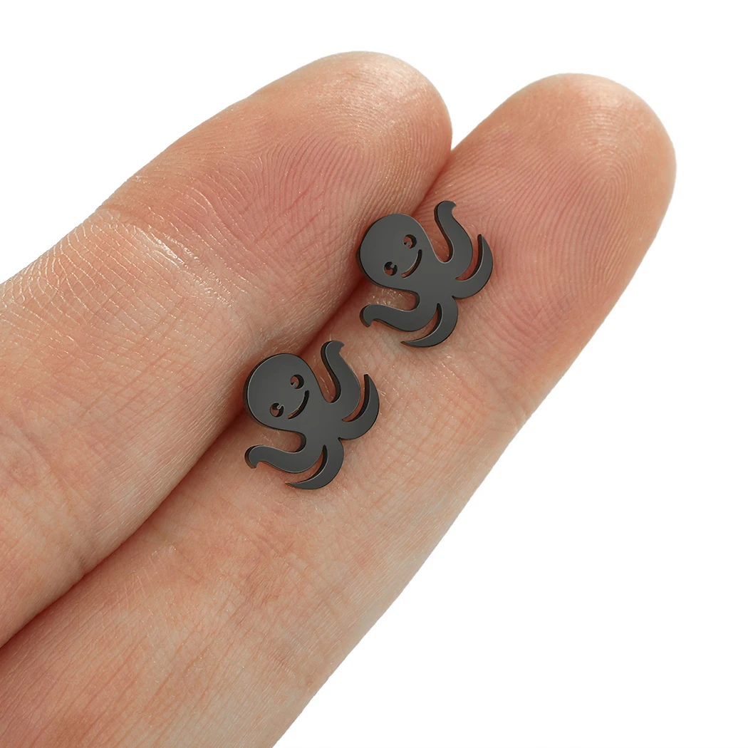 QIAMNI нержавеющая сталь творчество милая Осьминог глубоководная Медуза