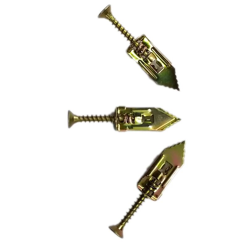 

100PCS Metal Cavity Anchor Bolt Gypsum Board Expansion Bolt Hollow Wall Special Expansion Screw Retail