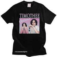 timothee chalamet for men pure cotton awesome t shirt aesthetic oversized vintage 90s aesthetic tv tee top vintage gift