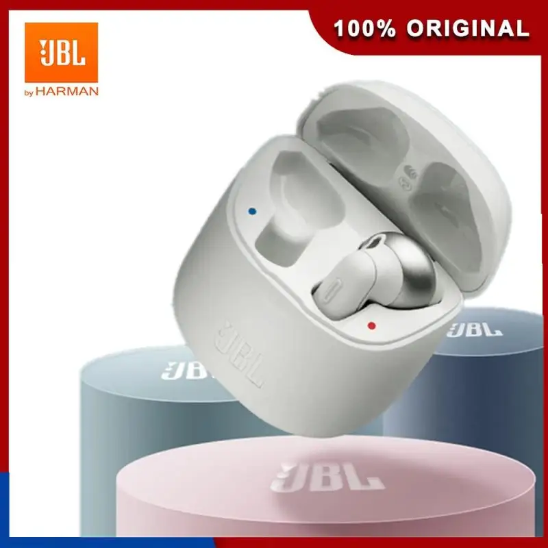 Original JBL Bluetooth Earphones JBL T220TWS TUNE Wireless Headphones In-Ear Stereo Earbuds Bass Sound Headset With Microphone