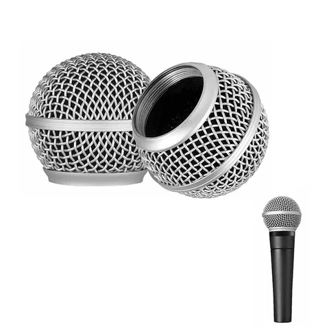 Сменные решетки для микрофона Shure Beta58A SM58 87A, Сменная головка для микрофона, сталь, детали для замены, аксессуары
