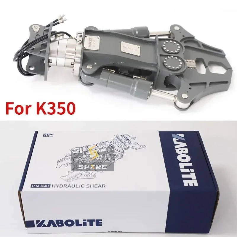 

In Stock KABOLITE K350 Hydraulic Shear Accessories 1/14 Hydraulic Excavator Accessories Hydraulic Shear High-end Metal Model