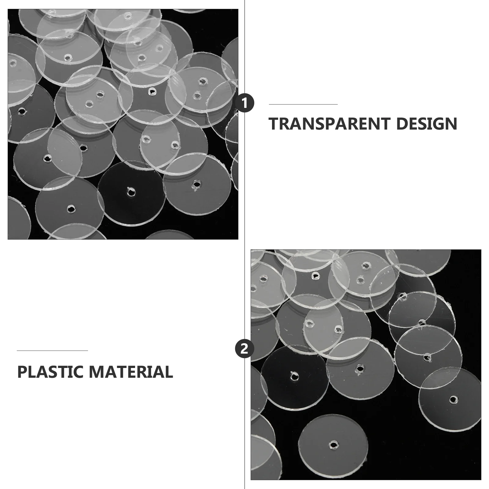 50 шт. прокладка для сережек тяжелая опорная задняя часть прозрачные диски