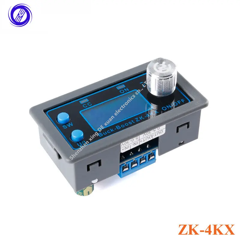 

ZK-4KX DC DC Buck Boost Converter CC CV 0.5-30V 4A 5V 6V 12V 24V Power Module Adjustable Regulated laboratory power supply