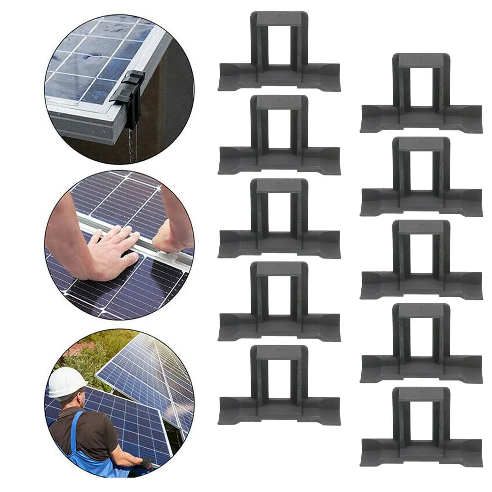

10pc Solar Photovoltaic Panel Water Drained Away Clip For Solar Panel Frame 30/40/35mm Auto Remove Stagnant Water Dust
