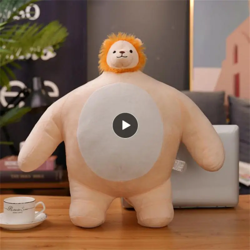 

Animal Series Big Body Bear Doll Funny Plush Toy Portable Panda Decompression Toy Small Head Cute Plush Dolls Easy To Clean 24cm