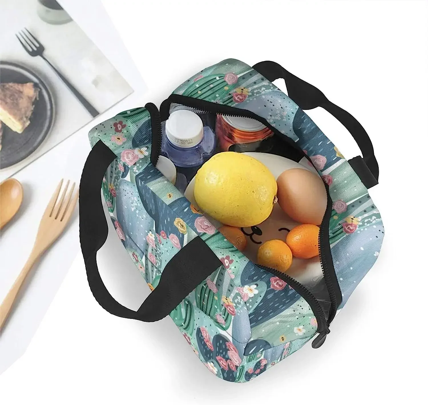 Симпатичный Ланч-бокс С КАКТУСОМ для женщин изолированный многоразовый