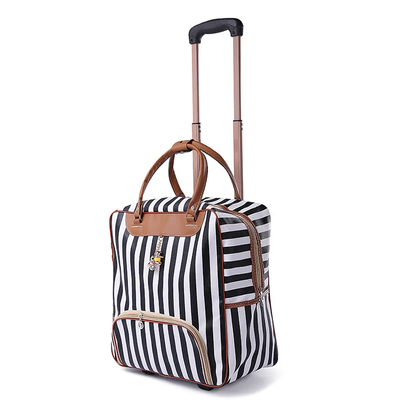 

Модная Женская дорожная деловая сумка на колесах, чемодан на колесиках, вместительный чемодан на колесиках в стиле ретро для девочек