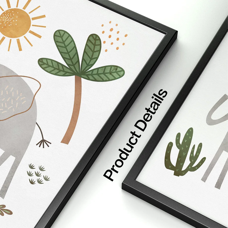 Дикие животные кролик коала Лев Рино леопард слон искусство Настенная роспись