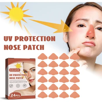 24pcs Sunscreen Nose Patch for Summer Outdoor Breathability Comfort Refreshing Uv Protection Nose Mask Skin Care Sun Protection 1