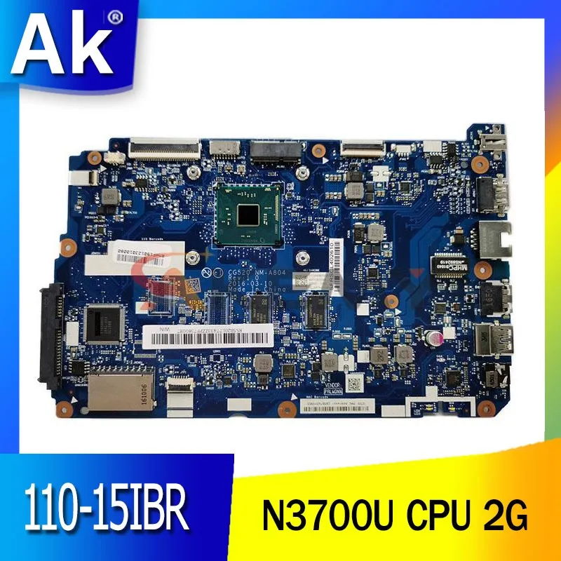 

for Lenovo Ideapad 100-15IBR Laptop Motherboard 5B20L77441 N3700U 2G NM-A804 PC Notebook Mainboard tested