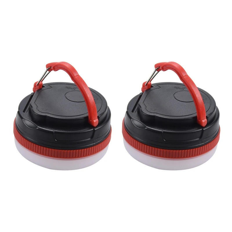 

2X Portable Camping Lights LED Waterproof Camping Lantern Waterproof Tents Lamp Outdoor Hiking Fishing Night Light