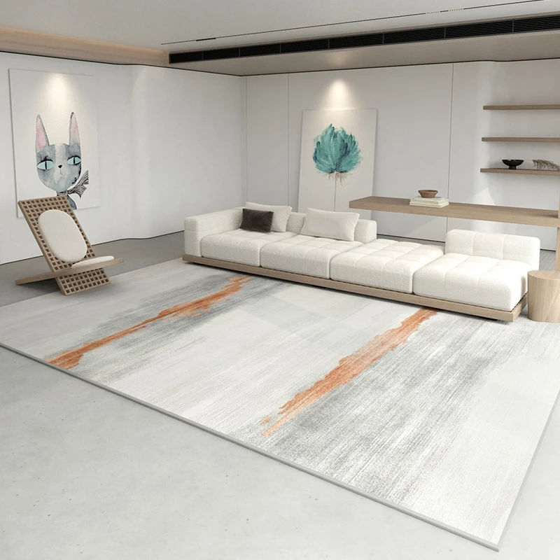 

Modern Simple Grey Rugs for Bedroom Decor Carpets for Living Room Decoration Short Pile Carpet Non-slip Area Rug Home Floor Mat