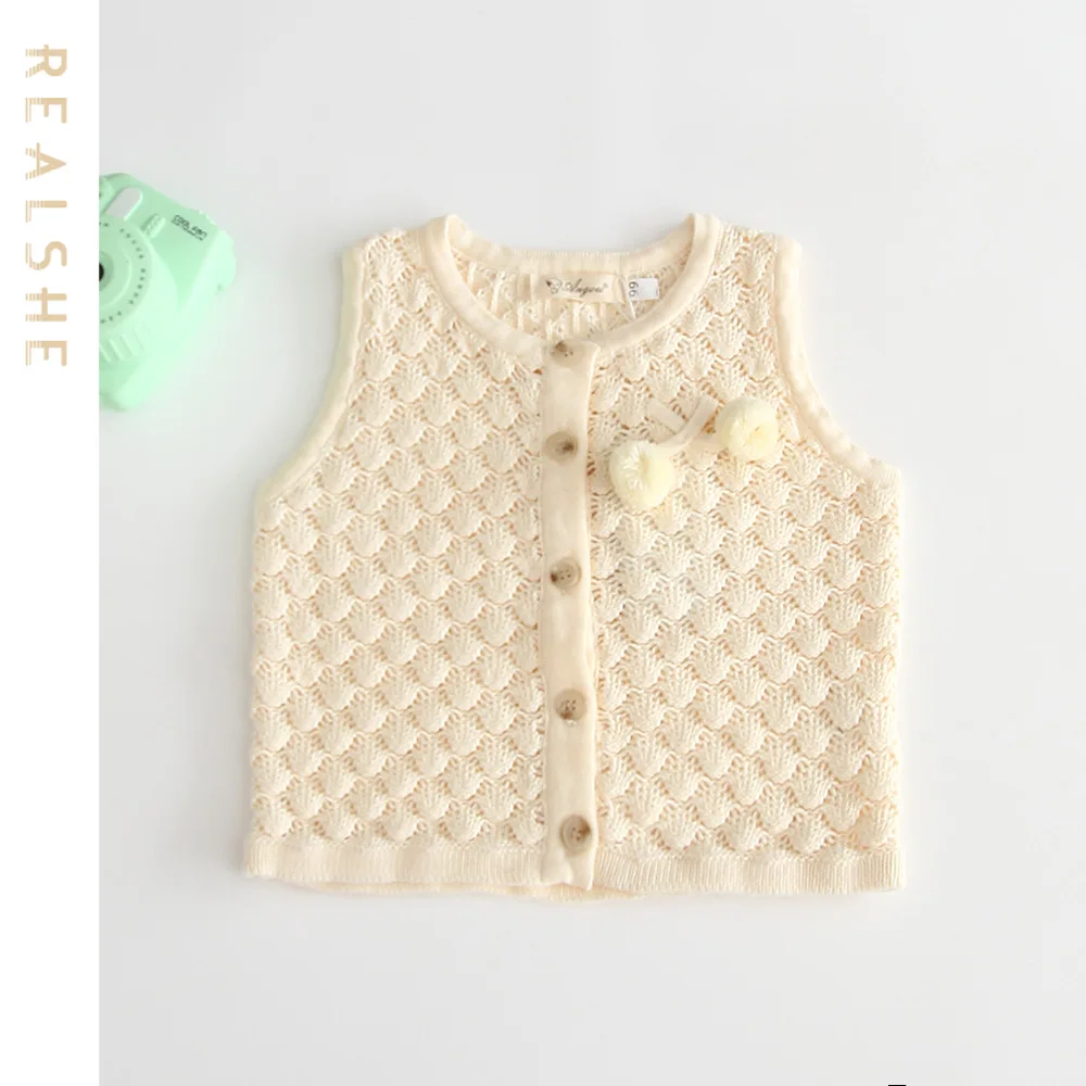 

2023 New Children Vest for Girls Autumn Winter Baby Waistcoat Kids Outerwear Coat Children Clothing Solid Girls Vests