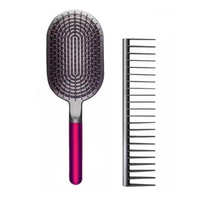 

Airbag Comb+Wide Tooth Comb Detangling Scalp Massage Airbag Hairbrush for Dyson Massage Sharon Brush Portable