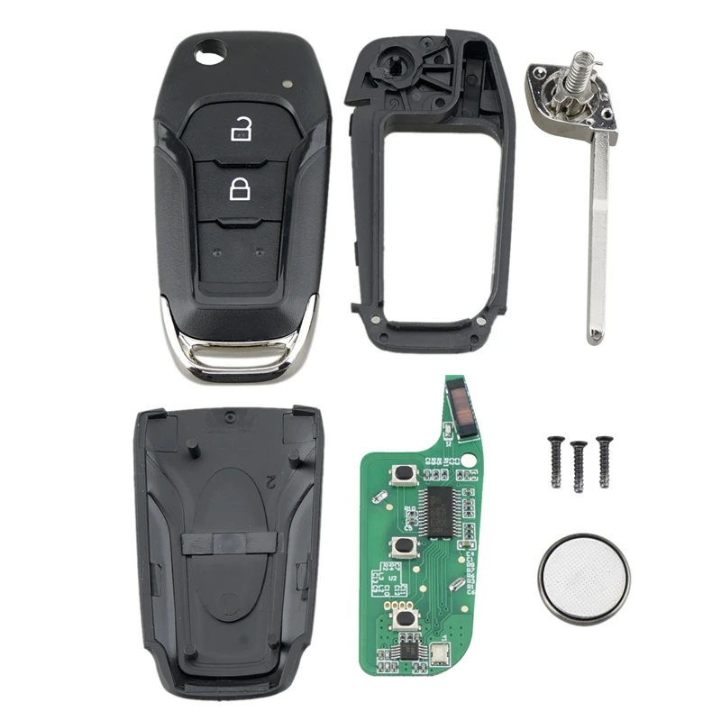 

Car Smart Remote Key 2 Button 433Mhz Fit for Ford Ranger F150 2015 2016 2017 2018 Id49 Pcf7945P Eb3T-15K601-Ba