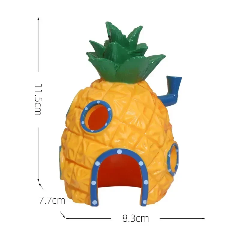 Fish tank landscaping pineapple house octopus boy crab castle fish and shrimp shelter aquarium decoration