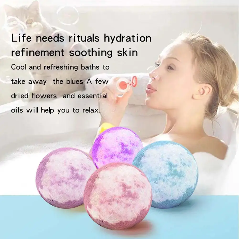 

15g 30g Bubble Bath Ball Bombs Handmade Bath Bathing Spa Ball Salt Exfoliating Bath Body Ball Relief Foot Moisturizing Stre K8U4