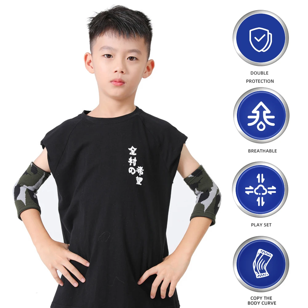 1 пара детский трикотажный бандаж на локти