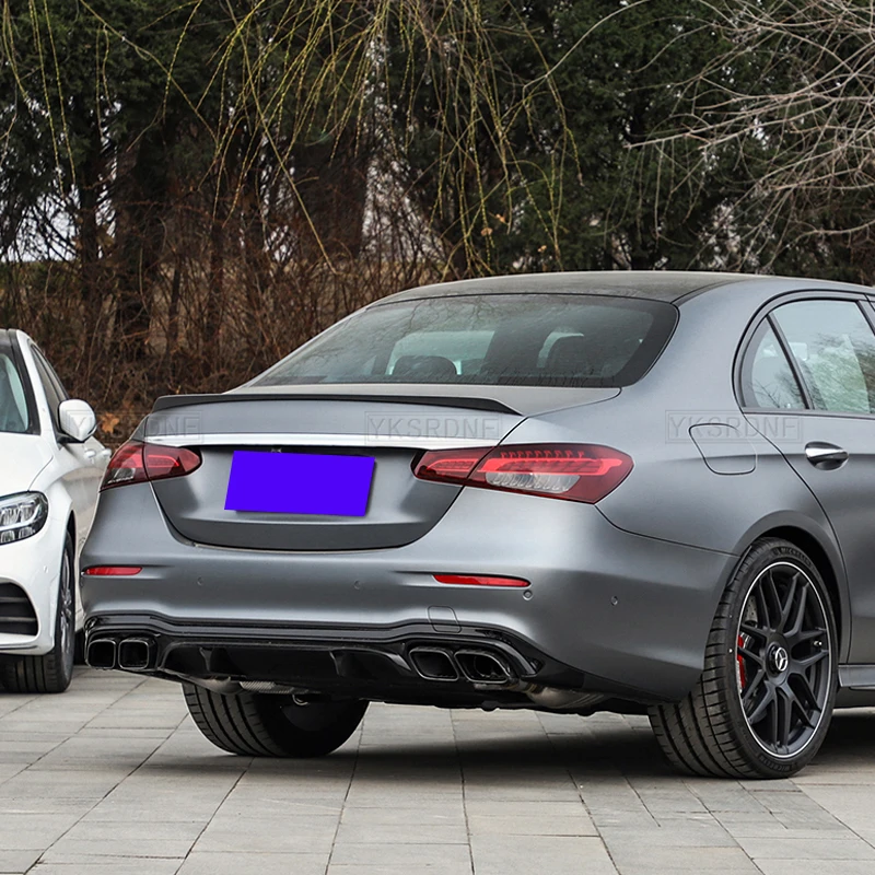 Фото Спойлер на крышку багажника для Mercedes Benz E-класса W213 E260 E300 E63S 2016-2023, аксессуары для тюнинга кузова автомобиля №2